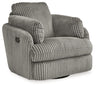 Tie-breaker - Swivel Glider Recliner Dark Gray by Signature Design by Ashley® | Bel Furniture