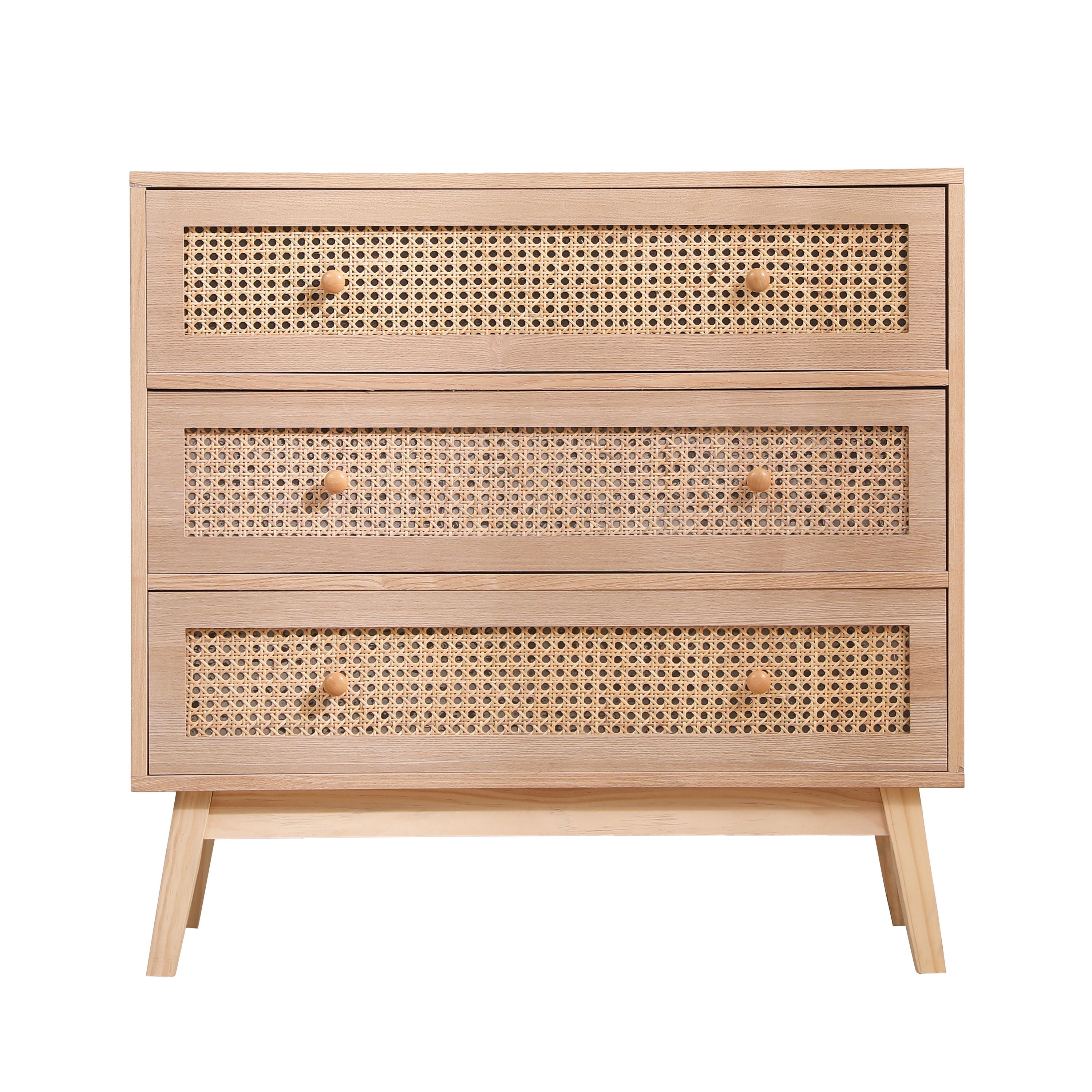 Drawers Rattan Storage Cabinet Rattan Drawer, For Bedroom, Living Room