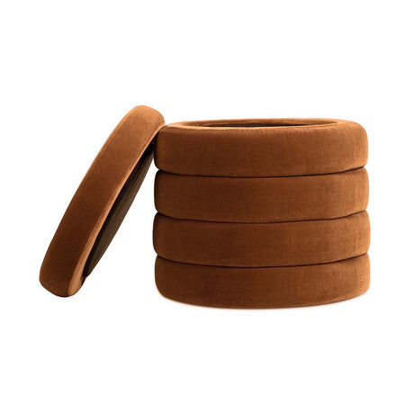 Fuji - Oversized Round Storage Ottoman - view 35