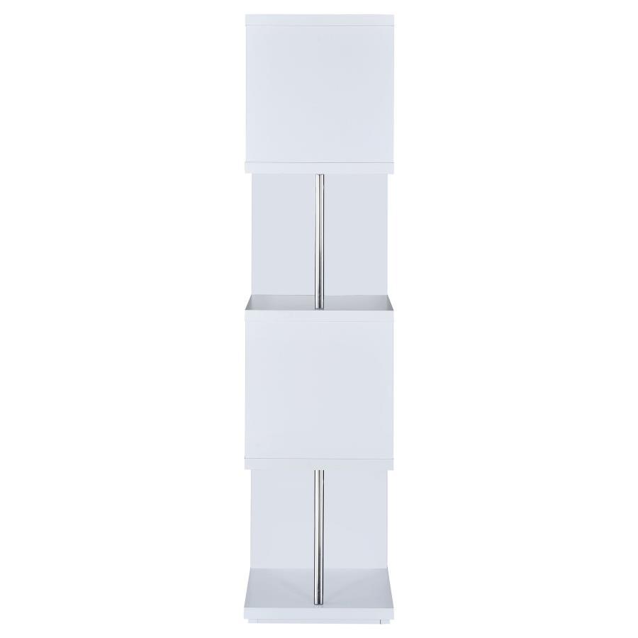 Baxter - 4-shelf Bookcase by CoasterEveryday | Bel Furniture