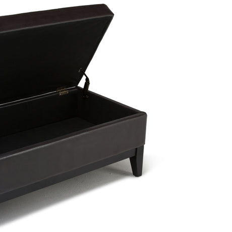 Oregon - Contemporary Storage Ottoman Bench With Tray - view 42
