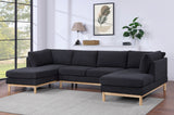 Hallie - Wide Sherpa Double Chaise U-Shape Sectional Sofa by Lilola Home | Bel Furniture