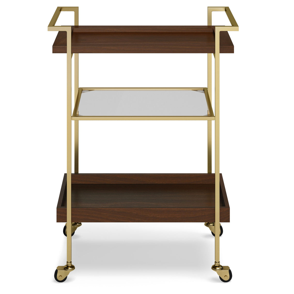 Jace - Bar Cart - Cognac by Simpli-Home | Bel Furniture