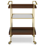 Jace - Bar Cart - Cognac by Simpli-Home | Bel Furniture