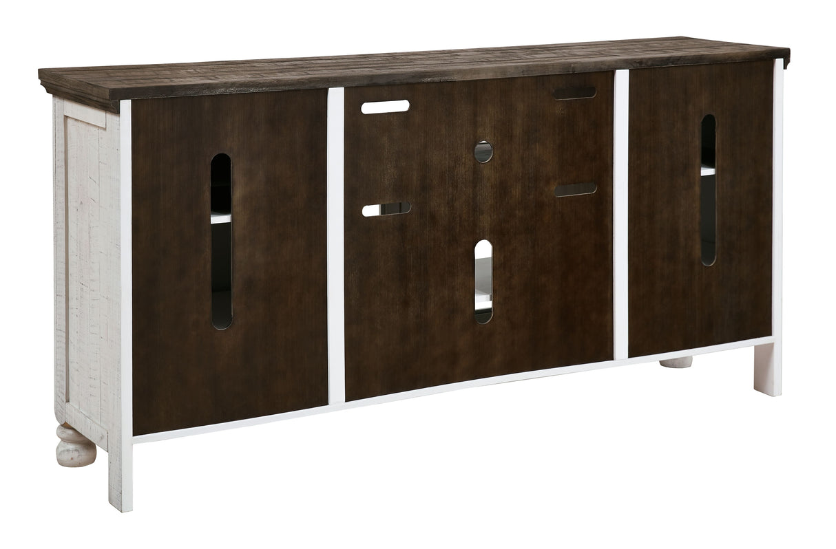 Havalance - Brown / Beige - Extra Large TV Stand - 4 Doors by Signature Design by Ashley® | Bel Furniture
