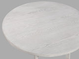 Blanche - Round Counter Height Table - Antique White by Crown Mark | Bel Furniture