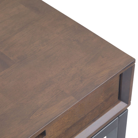 Banting - Mid Century Wide Desk, Handcrafted by Simpli-Home | Bel Furniture