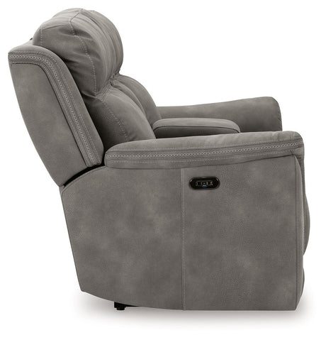 Next-Gen Durapella - Reclining Power Loveseat With Console - view 21