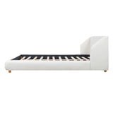 Modern Upholstered Bed Frame With Wingback Headboard