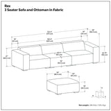 Rex - Handcrafted Sectional Sofa And Ottoman