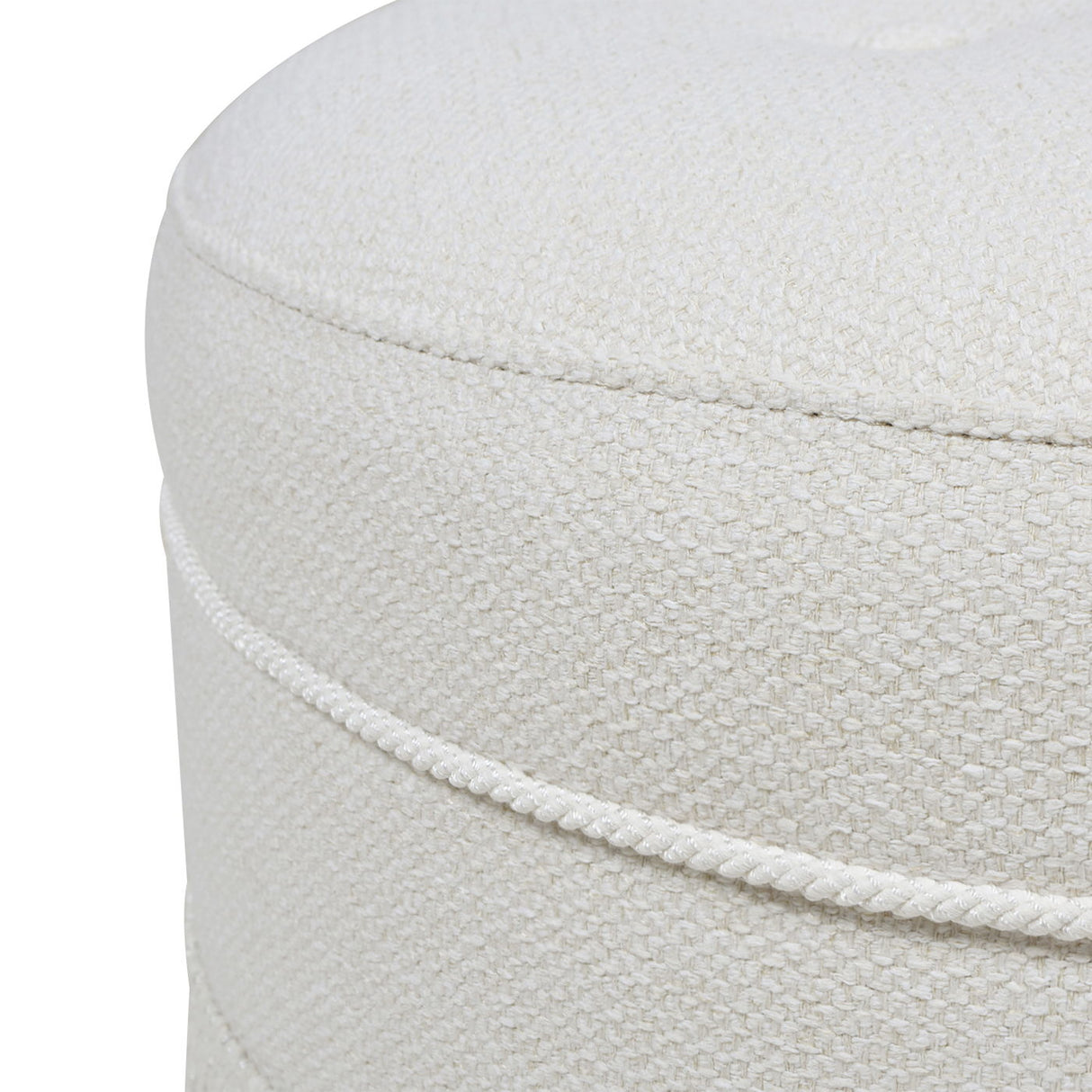 Yolanda - Round Upholstered Accent Ottoman by Jennifer Taylor Home | Bel Furniture