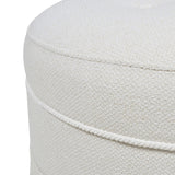 Yolanda - Round Upholstered Accent Ottoman by Jennifer Taylor Home | Bel Furniture