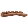 Jennifer - Upholstered Modular Sectional Light Brown 6 Pc. Sectional by CoasterElevations | Bel Furniture