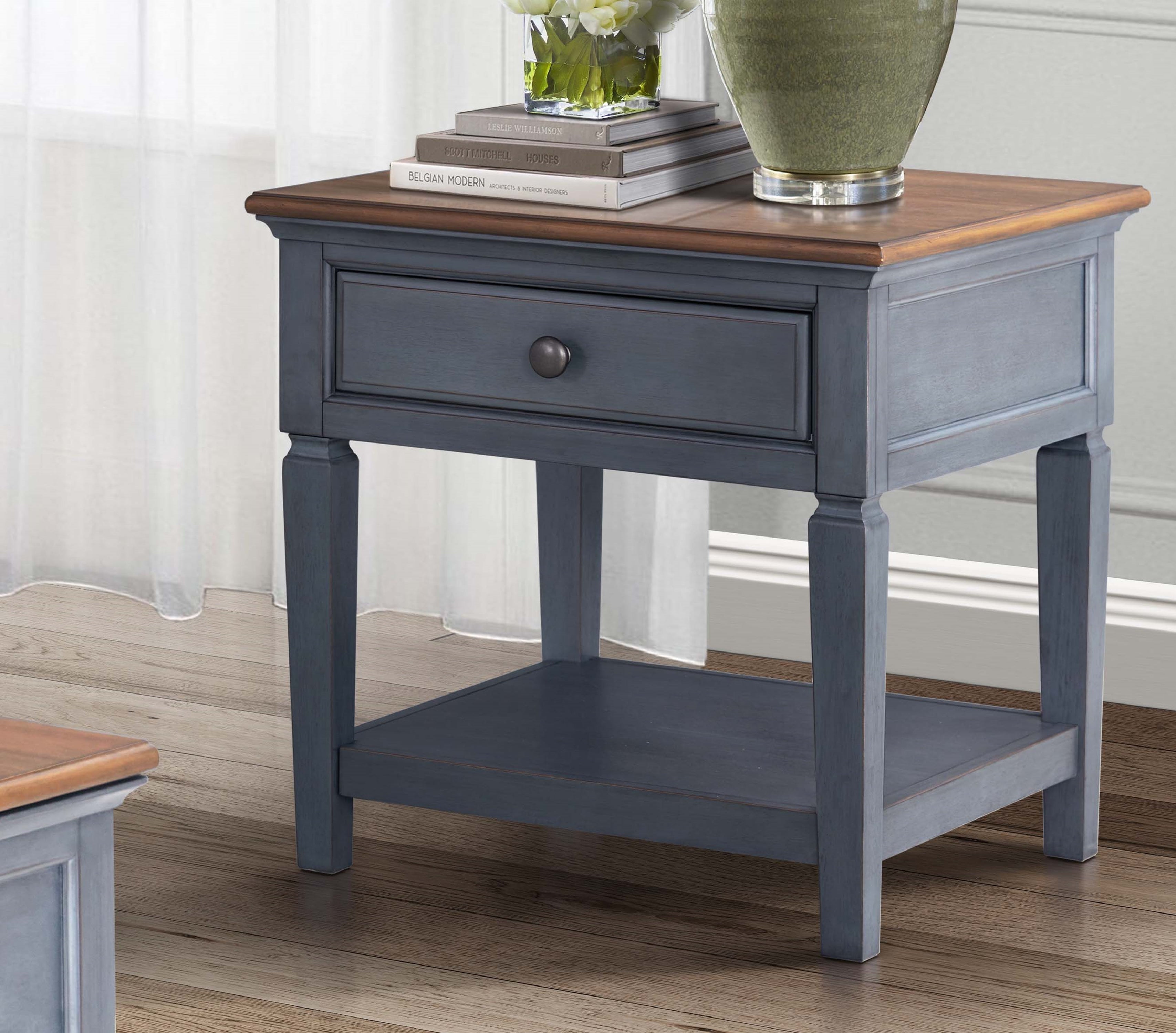 Americana - End Table - Blue