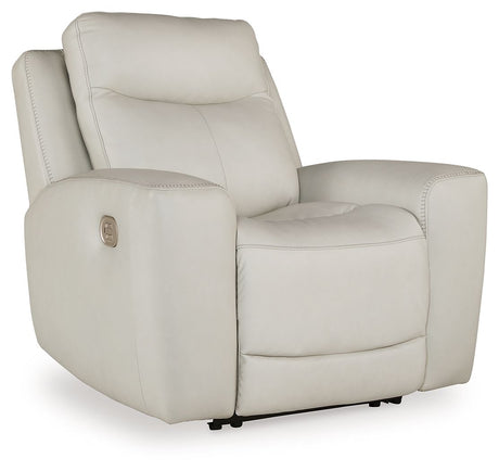 Mindanao - Pwr Recliner/Adj Headrest White by Signature Design by Ashley® | Bel Furniture