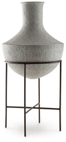 Estonbank - Vase Gray 14"W x 14"D x 30"H by Signature Design by Ashley® | Bel Furniture