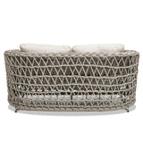 Everly - Frame Barrel Deep Seating Patio Loveseat Sofa Axroma Olefin - Oat Beige by Jennifer Taylor Home | Bel Furniture