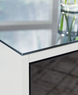 Gardoni - White / Black - Rectangular End Table by Signature Design by Ashley® | Bel Furniture