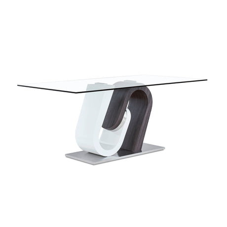 Anne - Dining Table - White / Gray - view 7