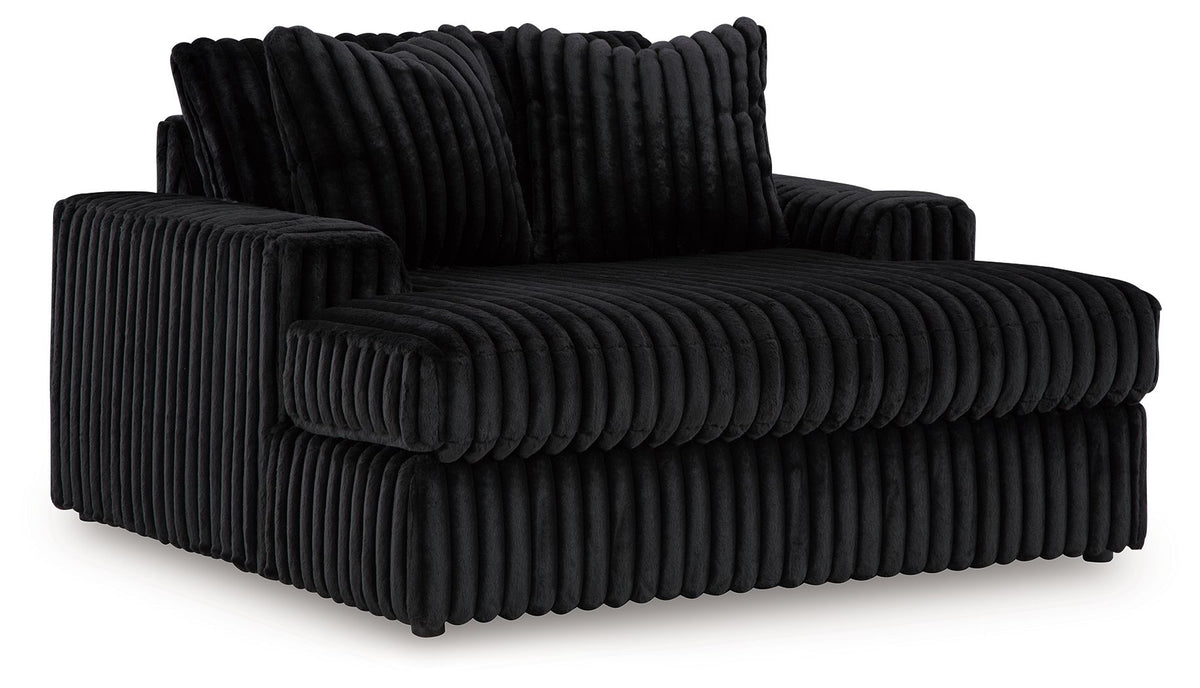 Midnight-Madness - Oversized Chaise Black by Signature Design by Ashley® | Bel Furniture