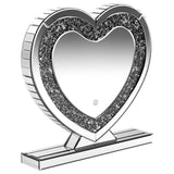 Euston - Heart Shaped Vanity Mirror - Silver by CoasterEveryday | Bel Furniture
