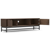Banting - Low TV Stand - Walnut Brown by Simpli-Home | Bel Furniture