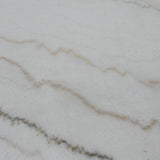 Jasmine - Bar Table With Arched Legs And Marble Top, Triangular Shape - Gray