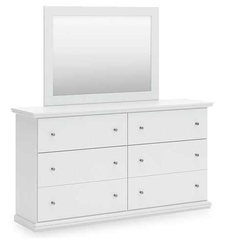Bostwick - Dresser White Dresser & Mirror by Signature Design by Ashley® | Bel Furniture
