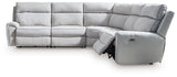 Social Pointe - Reclining Sectional Gray 5 Pc. Reclining Sectional by Signature Design by Ashley® | Bel Furniture
