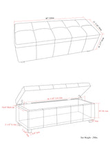 Castleford - Contemporary Storage Ottoman by Simpli-Home | Bel Furniture