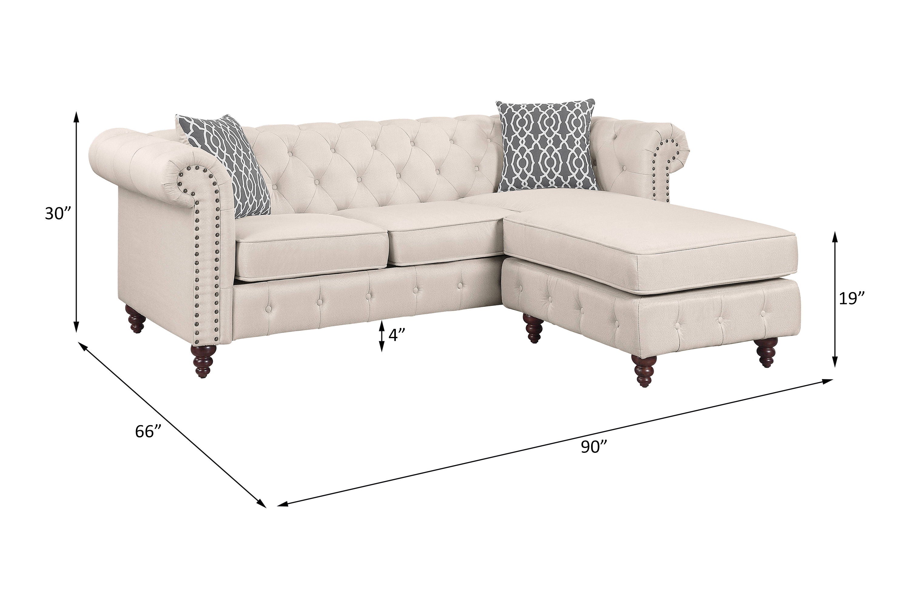 Waldina - Reversible Sectional Sofa