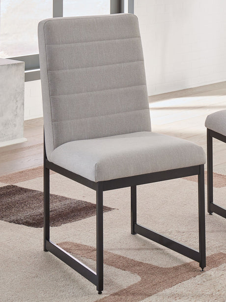 Tomtyn - Light Brown - Dining Upholstered Side Chair (Set of 2) by Signature Design by Ashley® | Bel Furniture