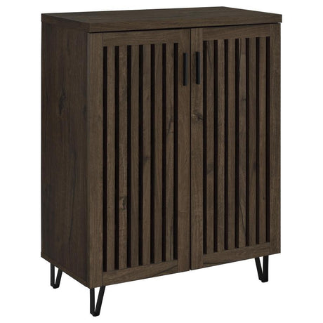 Brixton - 2-Door Entryway Shoe Storage Cabinets Dark Brown by Coaster Fine Furniture | Bel Furniture