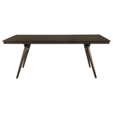 Wes - Rectangular Wood Dining Table - Dark Walnut by CoasterEssence | Bel Furniture