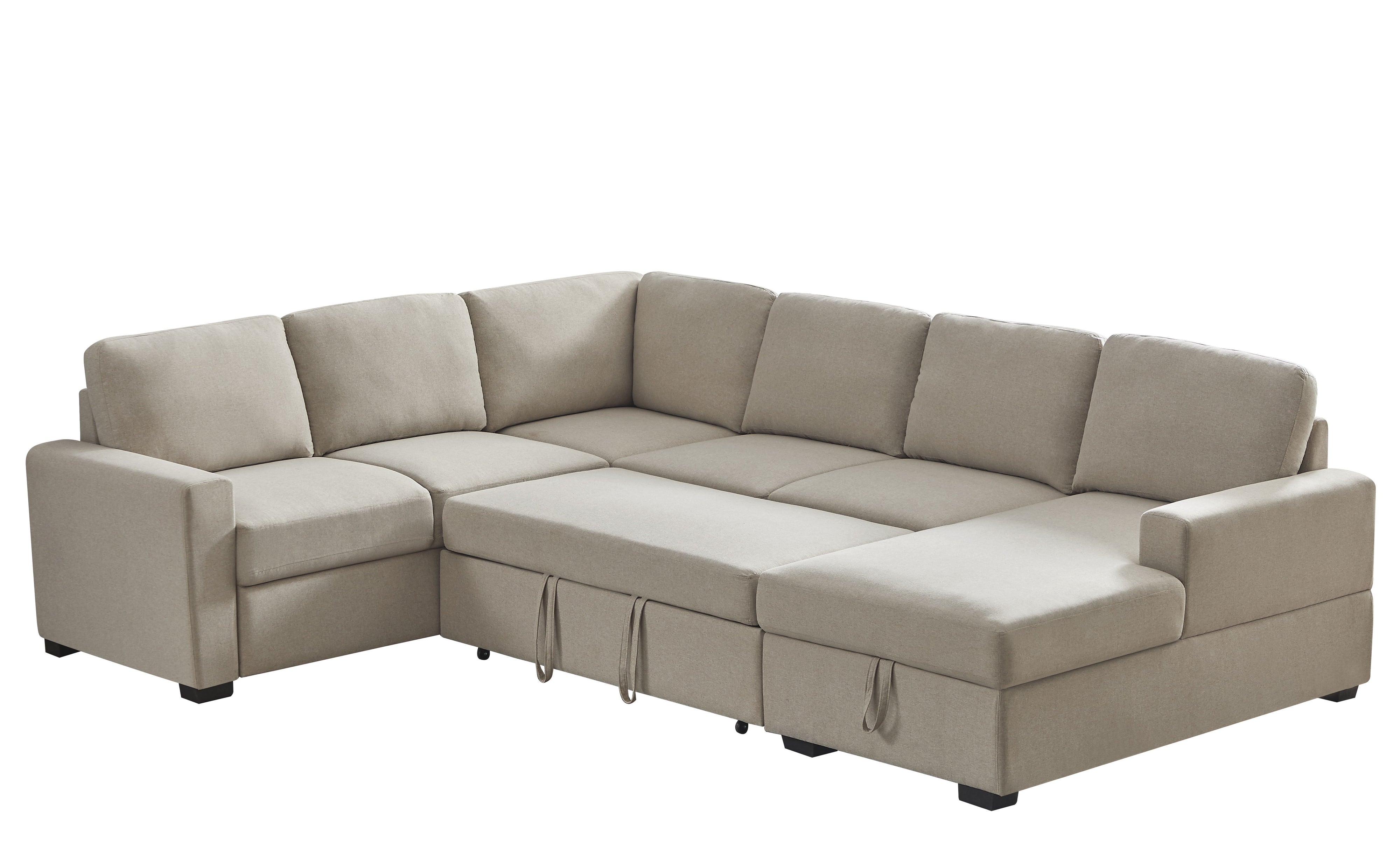 Ketterman - 4 Piece Upholstered Sleeper Sectional