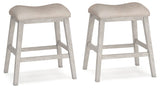 Skempton - Upholstered Stool (Set of 2) - White