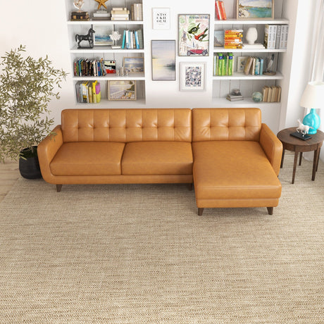 Allison - Mid-Century Modern Sectional Sofa Chaise - view 22