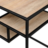 Modern Minimal Floating Shelf Side Table - Coastal Oak by Walker Edison | Bel Furniture
