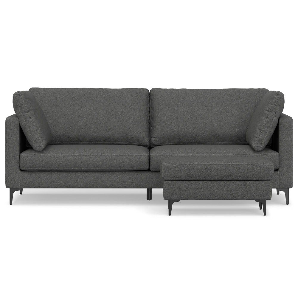 Ava - Mid Century Sofa With Ottoman Set by Simpli-Home | Bel Furniture