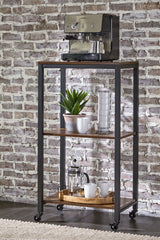 Bevinfield - Brown / Black - Bar Cart by Signature Design by Ashley® | Bel Furniture