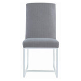 Mackinnon - Upholstered Dining Side Chair (Set of 2) - Gray by CoasterElevations | Bel Furniture