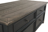 Tyler Creek - Grayish Brown / Black - Lift Top Cocktail Table by Signature Design by Ashley® | Bel Furniture