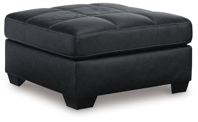Barlin Mills - Oversized Accent Ottoman Black by Benchcraft® | Bel Furniture