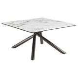 Carvell - Square Sintered Stone Table by Coaster Fine Furniture | Bel Furniture