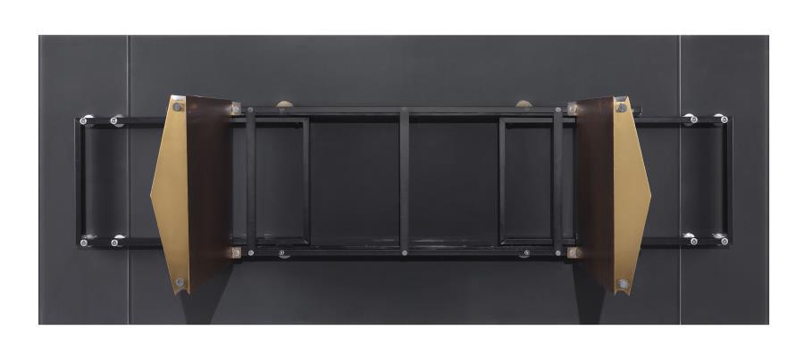 Vesa - Glass Top Extension Dining Table - Beige by Coaster Fine Furniture | Bel Furniture