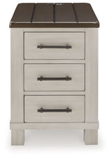 Darborn - Gray / Brown - Chair Side End Table by Signature Design by Ashley® | Bel Furniture