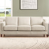 Bella - Leather Sofa Beige by Hydeline Furniture | Bel Furniture