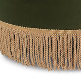 Yolanda - Round Upholstered Accent Ottoman by Jennifer Taylor Home | Bel Furniture