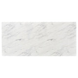Mayer - Rectangular Faux Marble Dining Table - White by CoasterEssence | Bel Furniture