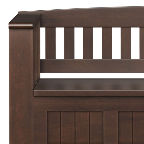 Acadian - Entryway Storage Bench With Shelf - Brown - view 7
